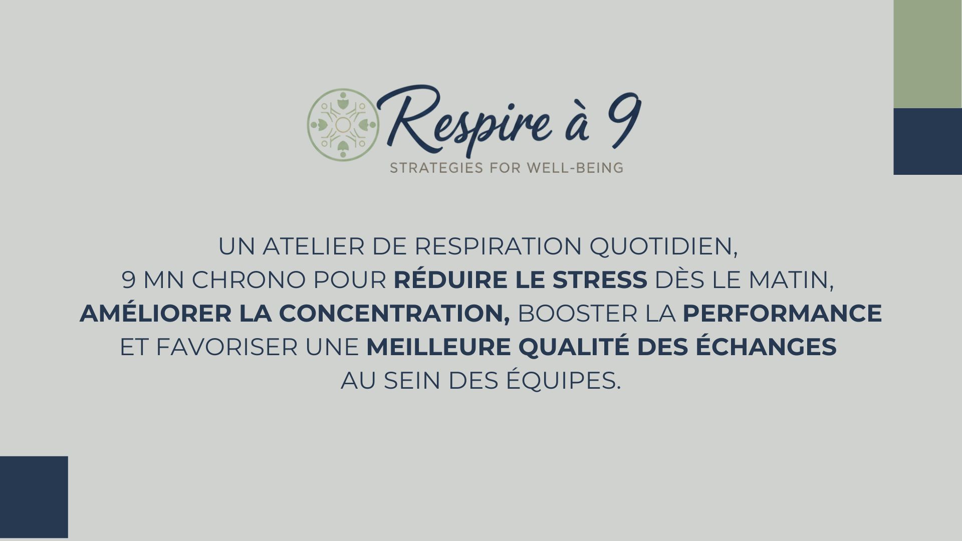 Respire à 9 : Atelier de respiration consciente en entreprise